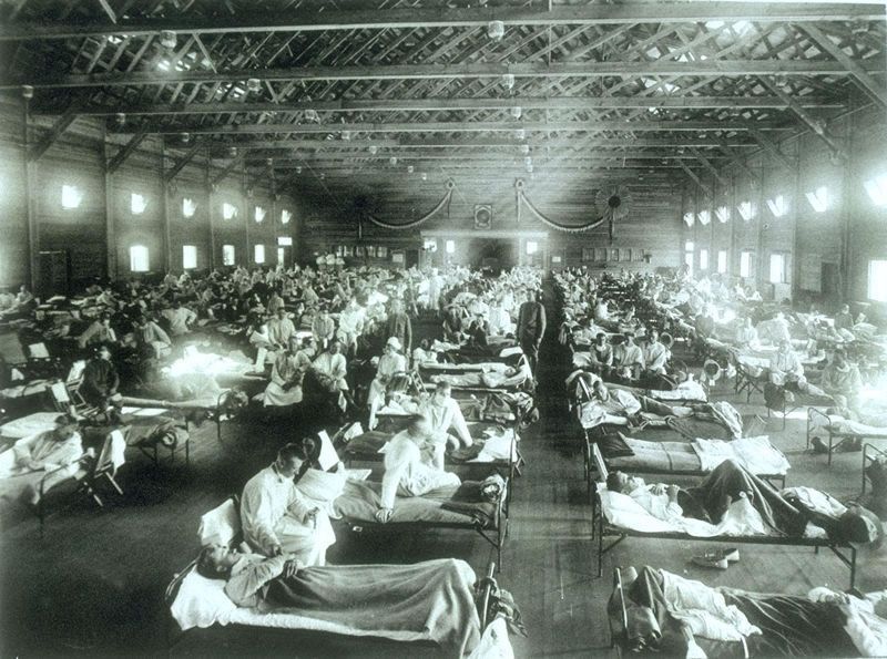1918 Spanish Flu At Camp Funston, Kansas